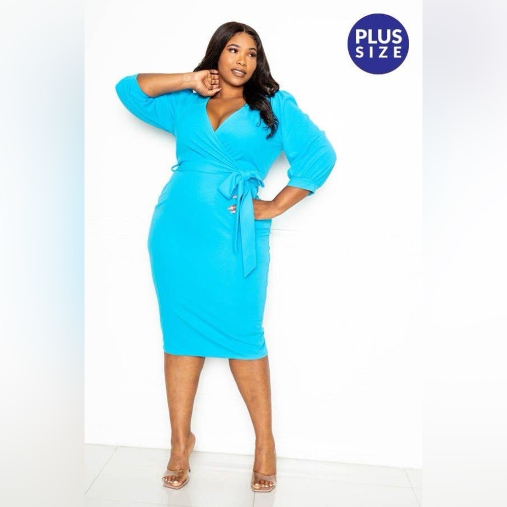 Wrap Midi Dress